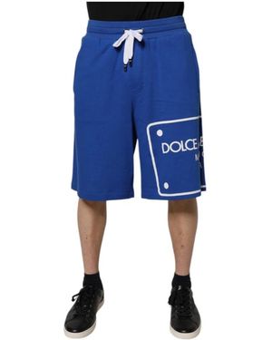 Dolce & Gabbana Long Shorts - Blu