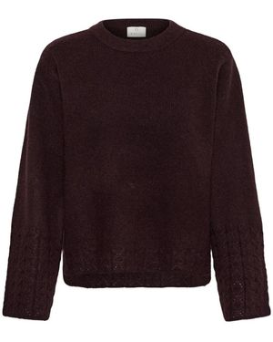 Kaffe Round-Neck Knitwear - Morado