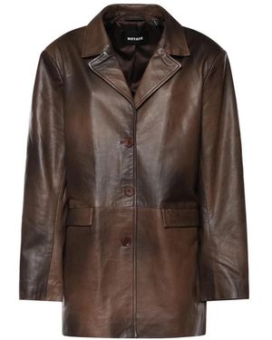 ROTATE BIRGER CHRISTENSEN Leather Jackets - Brown