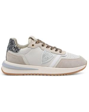 Philippe Model Schoenen ,Veelkleurig ,Platte Schoenen - Wit