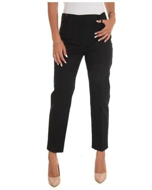 Weekend by Maxmara Slim Fit Katoenen Broek - Zwart