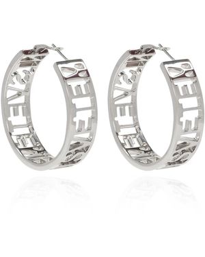 Vetements Logo earrings - Metálico