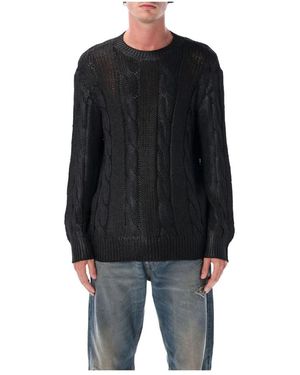 DIESEL Round-Neck Knitwear - Black