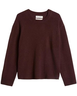 Marc O' Polo Truien & Vesten ,Rood ,Wol Ronde Hals Gebreid - Paars