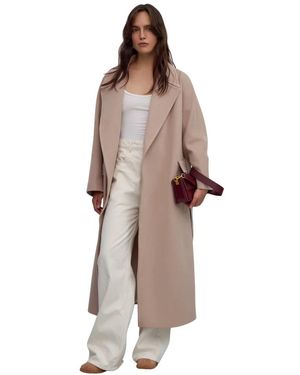 ESTRO Belted Coats - Brown