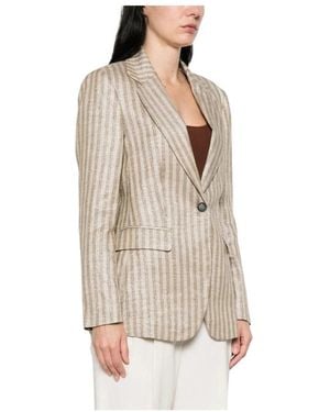 Brunello Cucinelli Blazers - Natural