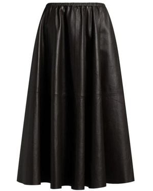 Alberta Ferretti Leather Skirts - Black