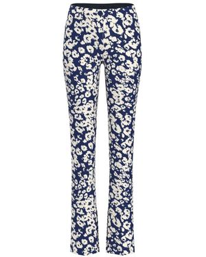 Marc Cain Broeken ,Veelkleurig ,Slim-Fit Broeken - Blauw