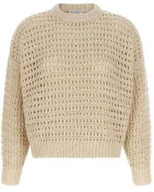 Brunello Cucinelli Round-Neck Knitwear - White