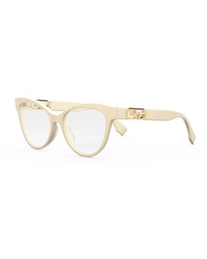 Fendi Accessoires ,Optisch Montuur - Metallic
