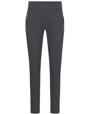 RAFFAELLO ROSSI Sportliche Slim Fit Hose Aus Elastischem Stoff - Grau