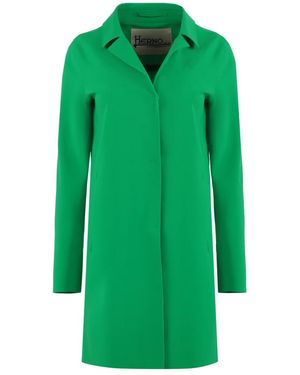 Herno Single-Breasted Coats - Green