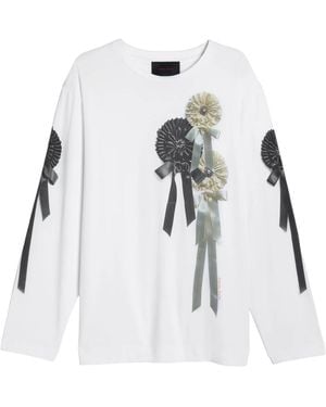 Simone Rocha Long Sleeve T-Shirts - White