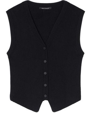 ARMANI EXCHANGE Jassen ,Zwart ,Cropped Strick Top