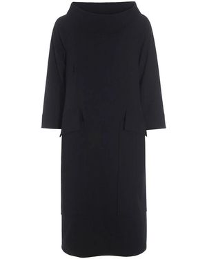 Bitte Kai Rand Einzigartiges Noru Kleid Mit Kragen - Schwarz