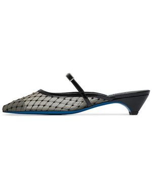 Loriblu Schoenen ,Zwart ,Leer Mule - Blauw