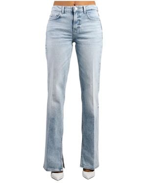 Guess Jeans ,Blauw ,Katoen Paulette Flare Split Jeans
