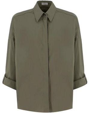 Brunello Cucinelli Shirts - Groen