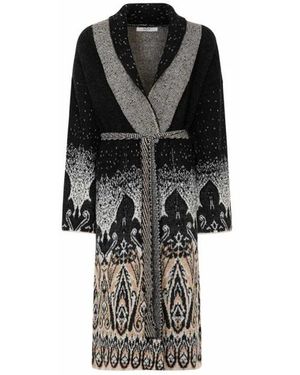 Akep Belted Coats - Negro