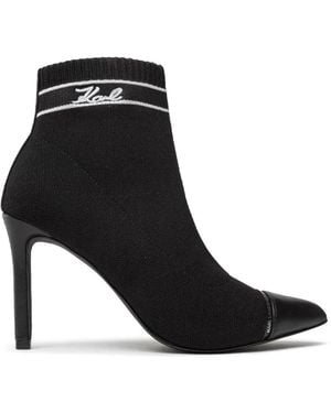 KARL LAGERFELD Heeled Boots - Black