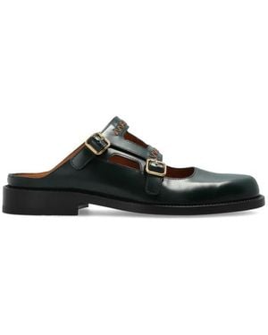 Marni Schoenen ,Groen ,Leer Bambi 3.0 Mule - Zwart