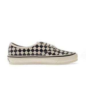Vans Checkered Lace-Up Sneakers - White