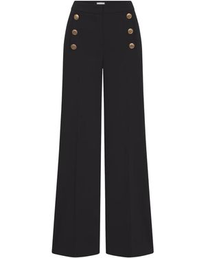 Seductive Wide Trousers - Nero