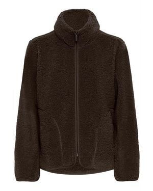 Kaffe Zip-Throughs - Marron