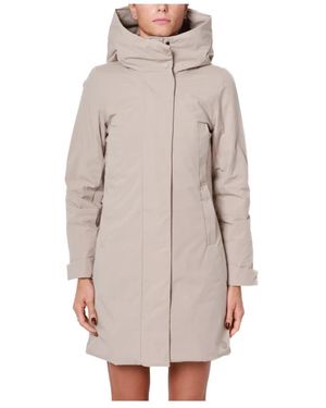 Elvine Jassen ,Polyester Gevoerde Winterparka Met Capuchon - Grijs