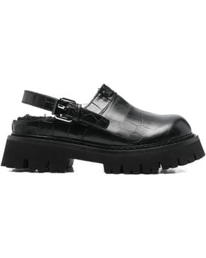 Moschino Buckle Sandalen - Schwarz