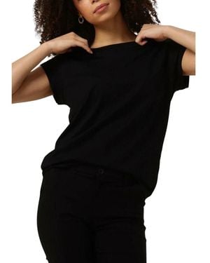 Minus Tops ,Zwart ,Katoen Leti Tee