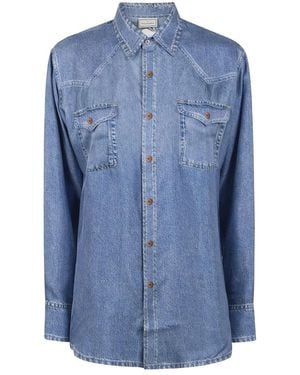 Pierre Louis Mascia Aloe Langarmshirt - Blau