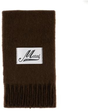 Marni Accessoires ,Bruin ,Winter Sjaal