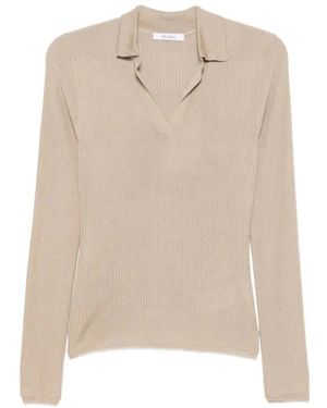 Max Mara Truien & Vesten ,Grijs ,Gergo Maglia-Canottiera Top - Naturel