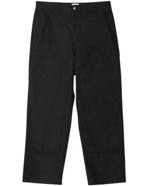 Obey Dubbele Knie Timmerman Broek, Zwart