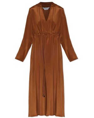 Max Mara Kleedjes ,Bruin ,Leer Dotto Jurk