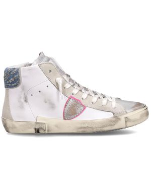 Philippe Model Schoenen ,Wit ,Katoen Prsx Tennis