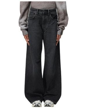 Acne Studios Schwarze Wide Leg Jeans