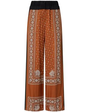 Pinko Wide Trousers - Marrone