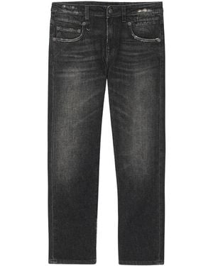 R13 Cropped Jeans - Grey