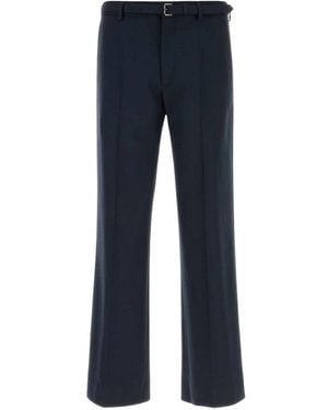 Dries Van Noten Broeken ,Blauw ,Wol Wool Pant