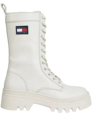 Tommy Hilfiger Lace-Up Boots - Blanc