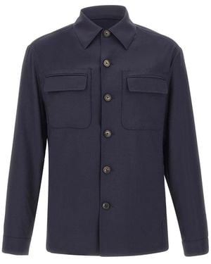 Pal Zileri Jassen ,Blauw ,Overshirt Jacket