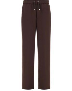 Herno Straight Trousers - Brown