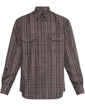 DSquared² Overhemden ,Groen ,Polyester Shirt Met Zakken - Grijs