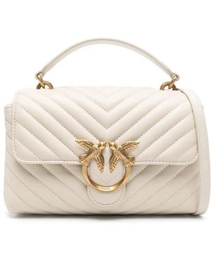 Pinko Love Lady Puff Mini Handtas - Naturel