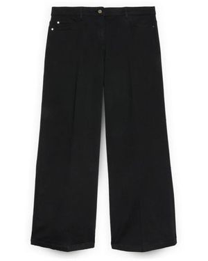 FIORELLA RUBINO Wide Jeans - Negro