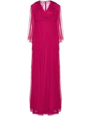 Gucci Silk Midi Dress - Pink