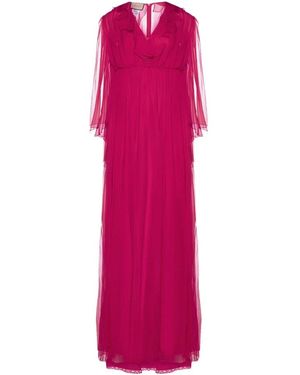 Gucci Silk Midi -jurk - Roze