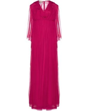 Gucci Silk Midi Dress - Pink